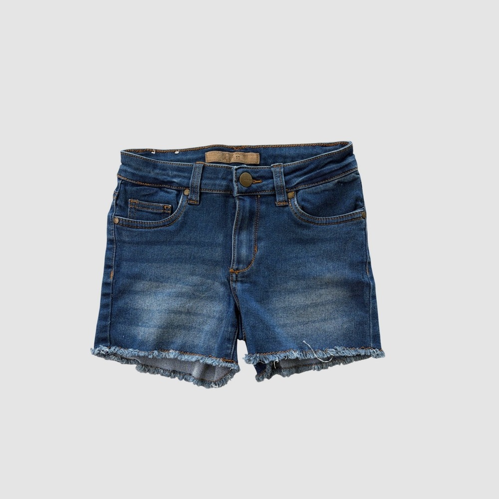 Joe's Jeans Denim Shorts Girls Size 12 Blue Cut Off Frayed Hem Stretch
